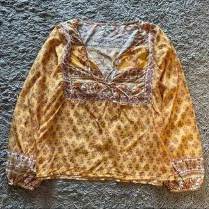 Arnhem Yellow Floral Blouse